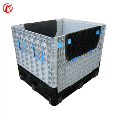 Contenedor de paleta plegable de plástico para almacenamiento y